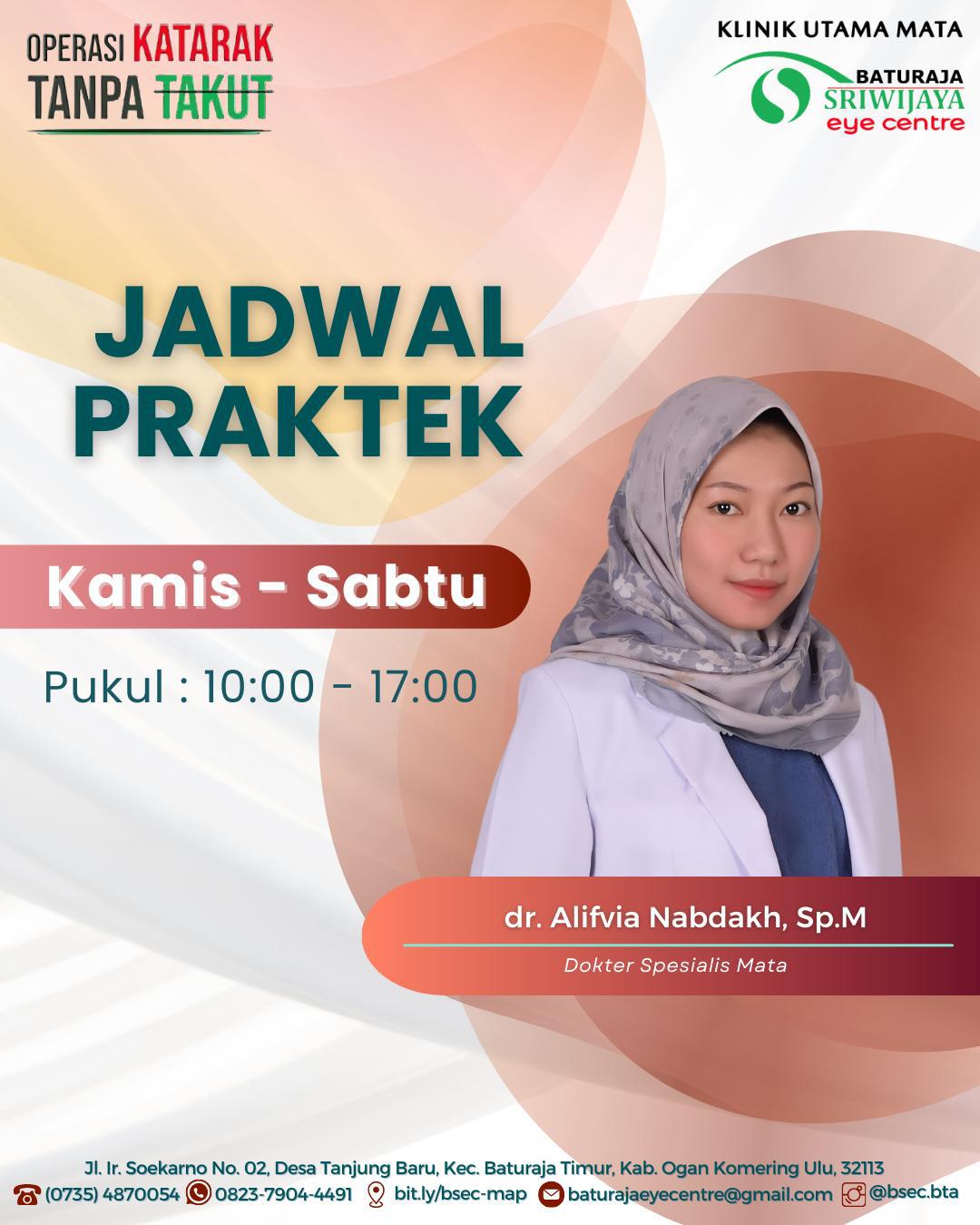 dr. Alifvia Nabdakh, Sp.M